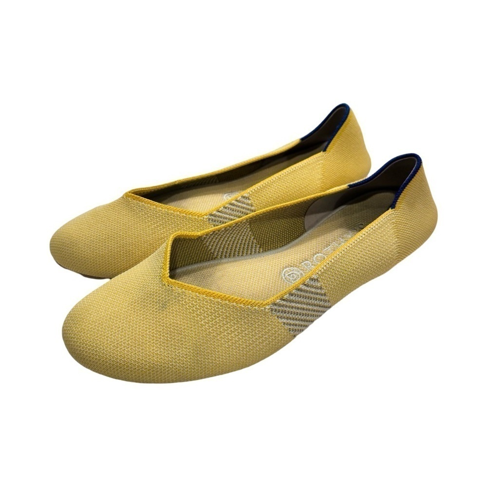 Rothy's Yellow Lemon Round Toe Comfort Slip-on Shoes Size 10